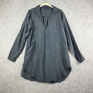 CP Shades Tunic Top Womens S Cotton Silk Quiet Luxury Lightweight Pockets*